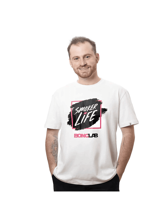 WHITE SHIRT SMOKER LIFE XL-BONGLAB 3