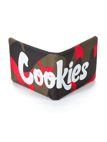 NYLON BILLFOLD RED CAMO WALLET-COOKIES 1