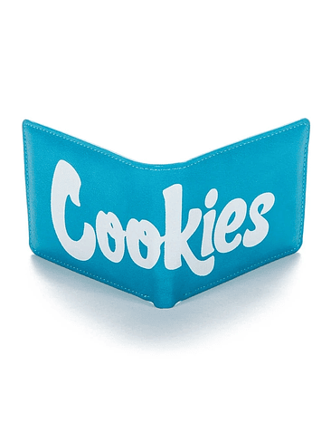 TEXTURED LEATHER BLUE WALLET-COOKIES 1