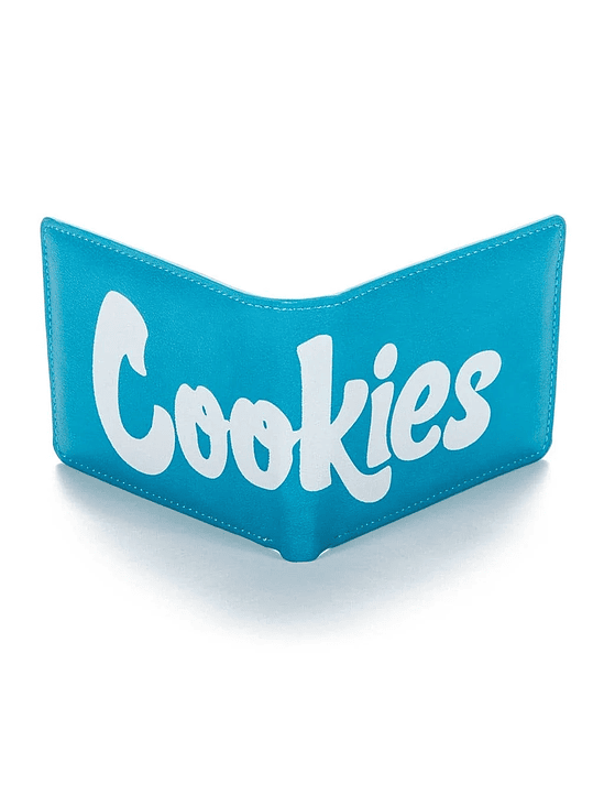 TEXTURED LEATHER BLUE WALLET-COOKIES 1
