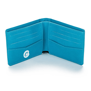Textured Leather Blue Wallet-Cookies