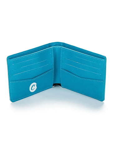 TEXTURED LEATHER BLUE WALLET-COOKIES 2