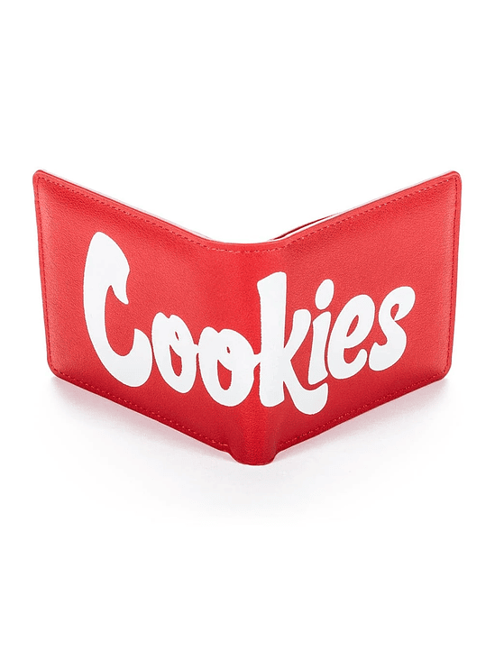 TEXTURED LEATHER RED WALLET-COOKIES 1