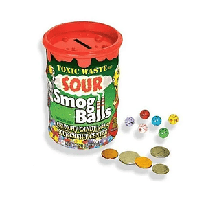 Dulces Acido Extremo Toxic Waste Smokg Balls Bank