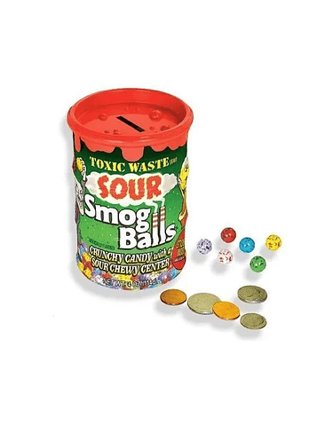 DULCES ACIDO EXTREMO TOXIC WASTE SMOKG BALLS BANK 1