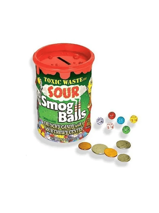 DULCES ACIDO EXTREMO TOXIC WASTE SMOKG BALLS BANK 1