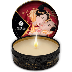Vela Shunga Mini Frutilla Champagne