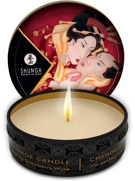 Vela Shunga Mini Frutilla Champagne 1