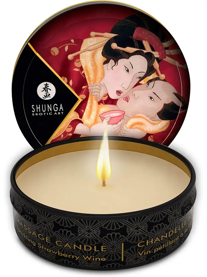 Vela Shunga Mini Frutilla Champagne 1