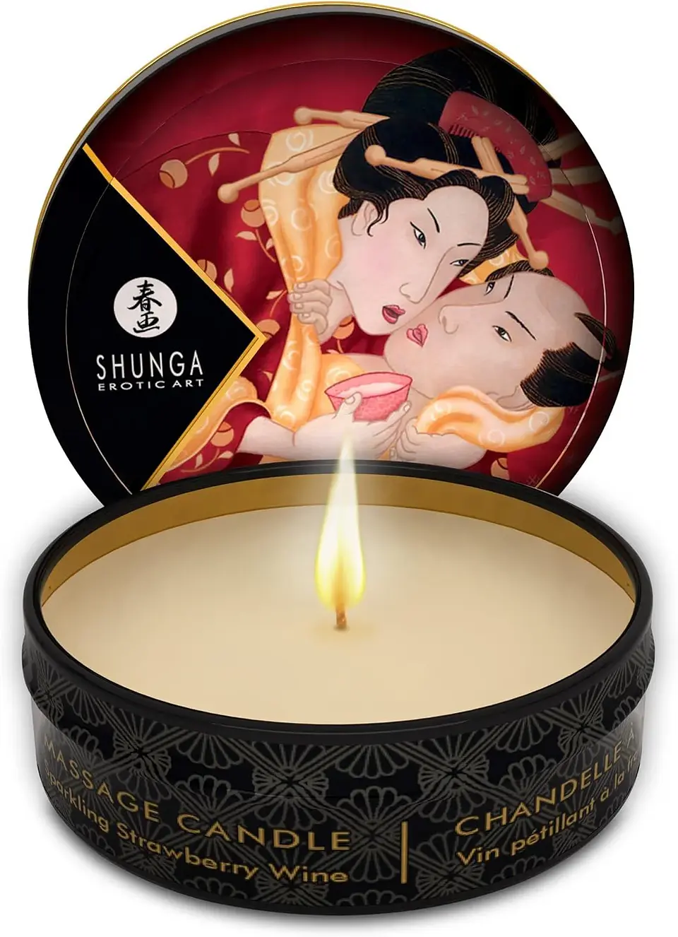 Vela Shunga Mini Frutilla Champagne 1