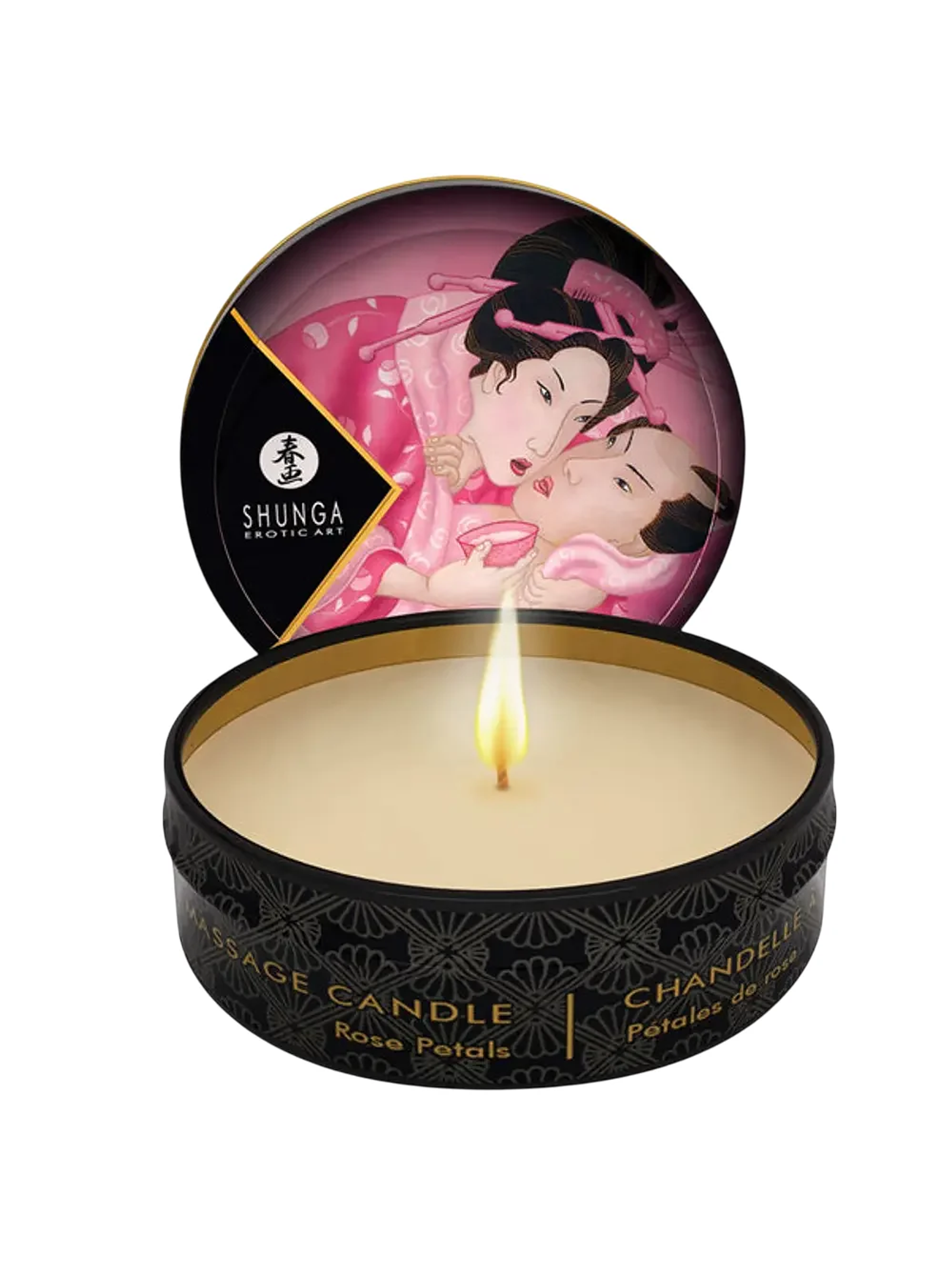 Vela Shunga Mini Petalos De Rosa 1