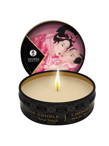 VELA SHUNGA MINI PETALOS DE ROSA 1