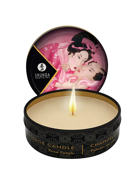 Vela Shunga Mini Petalos De Rosa 1