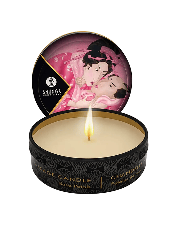 VELA SHUNGA MINI PETALOS DE ROSA 1