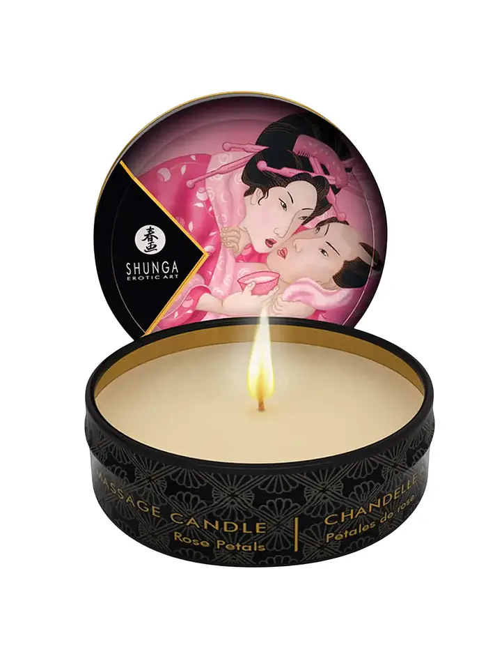 Vela Shunga Mini Petalos De Rosa 1