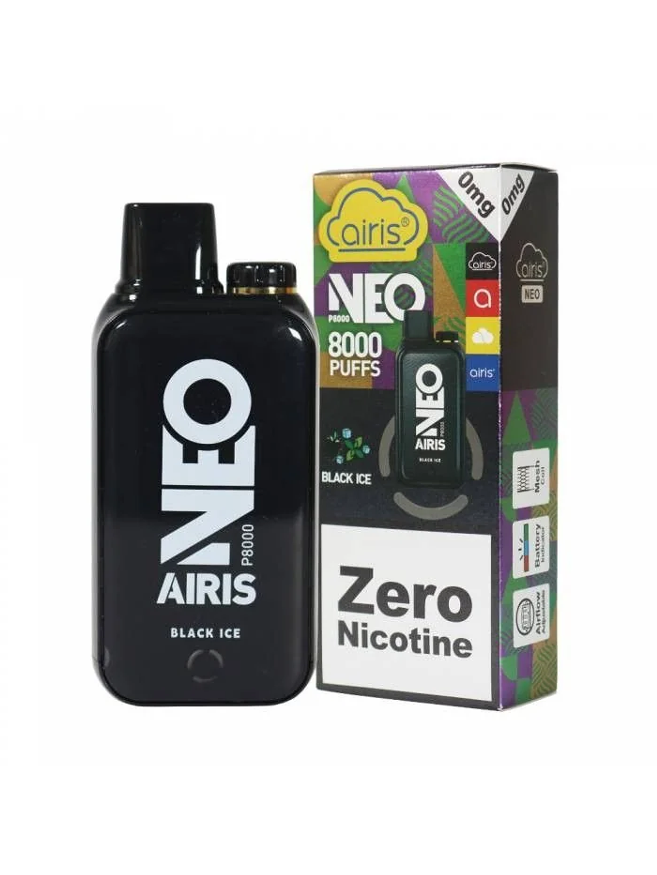 Vaporizador Airis Neo P8000 Black Ice 5%-Airistech 1