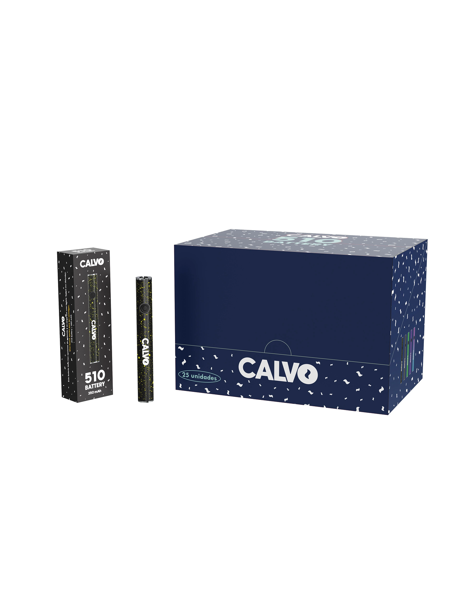 Bateria 510 350Mah Cosmic Black-Calvo Glass 1
