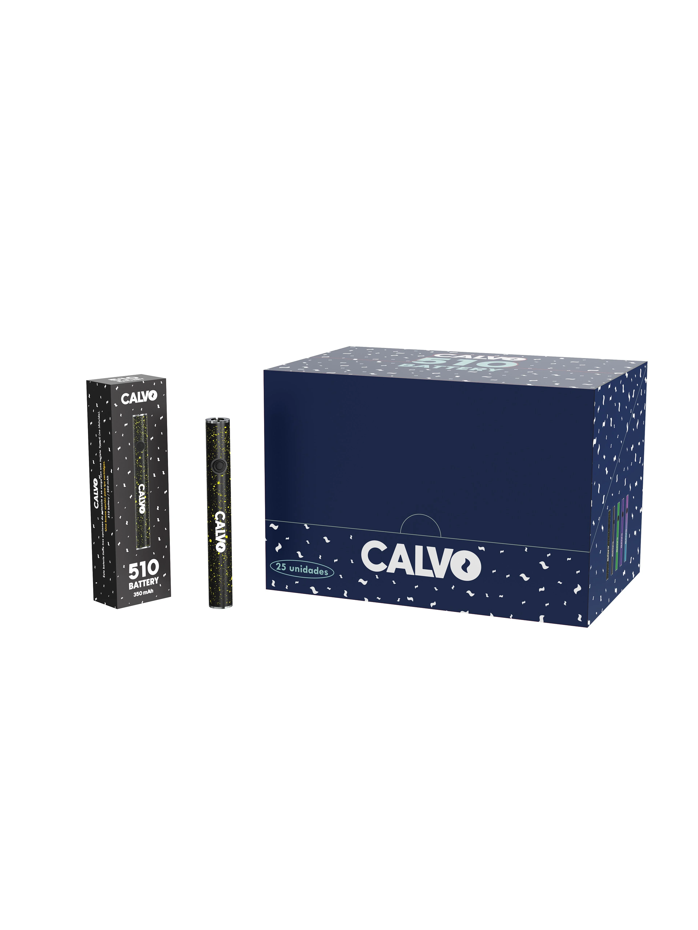 Bateria 510 350Mah Cosmic Black-Calvo Glass 1