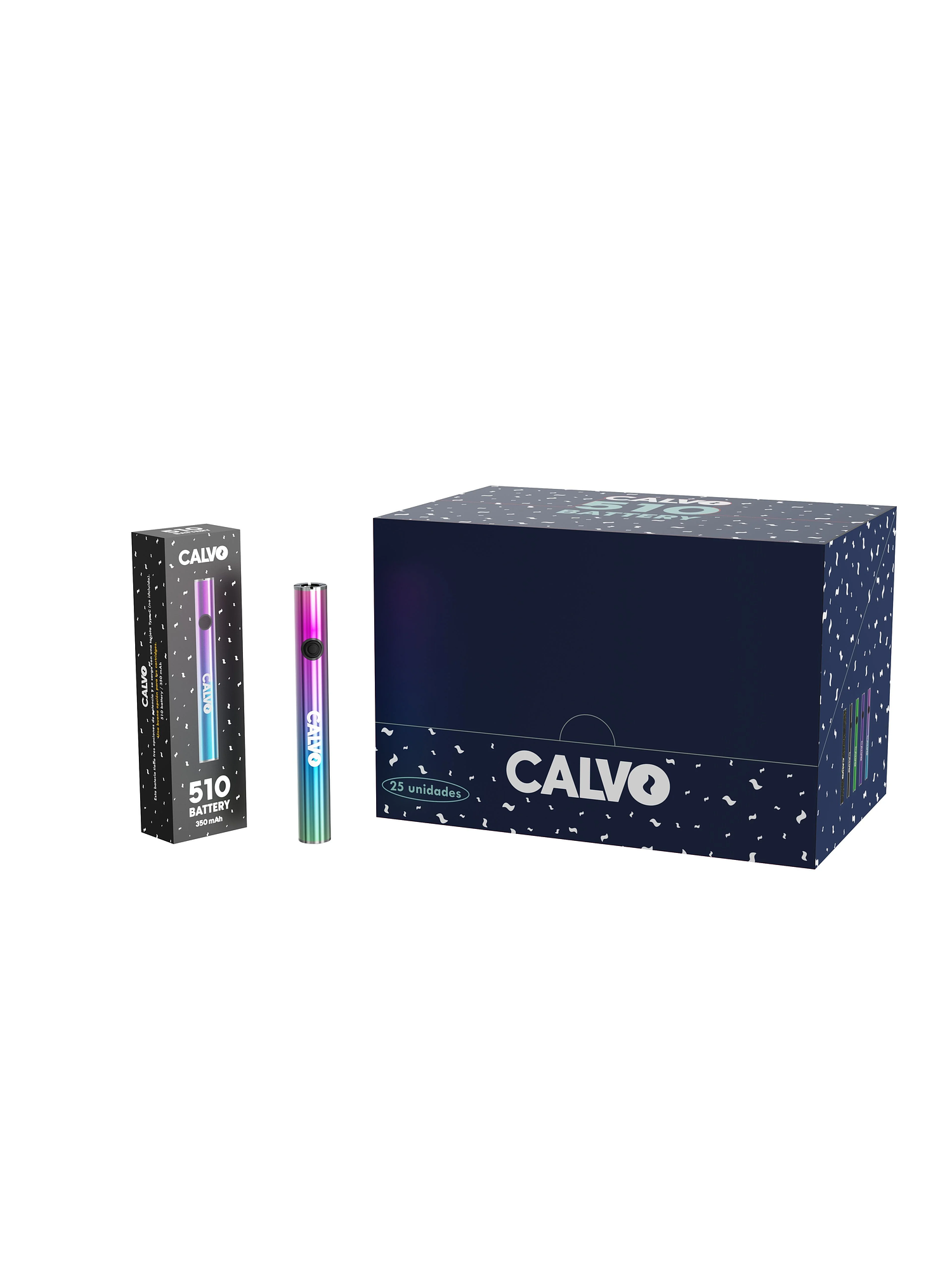 Bateria 510 350Mah Cosmic Purple-Calvo Glass 1