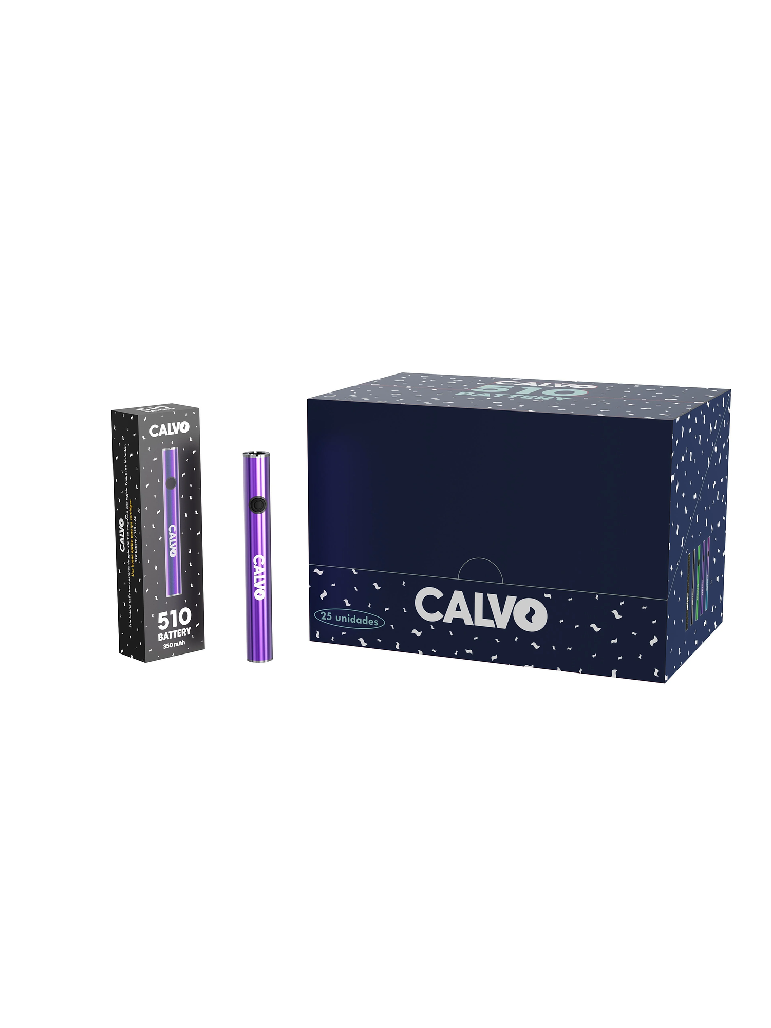 Bateria 510 350Mah Purple-Calvo Glass 1