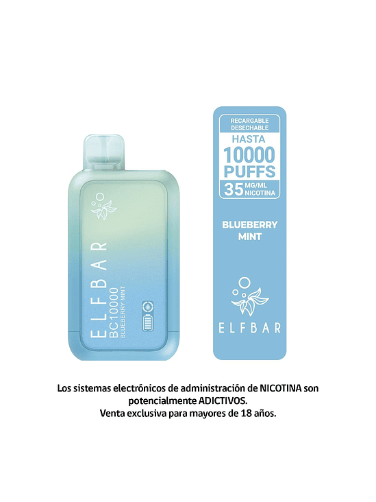ELFBAR BC10000 BLUEBERRY MINT-VAPE RECARGABLE 10000 PUFFS 1