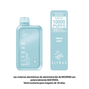 ELFBAR BC10000 MIAMI MINT - VAPE RECARGABLE 10000 PUFFS