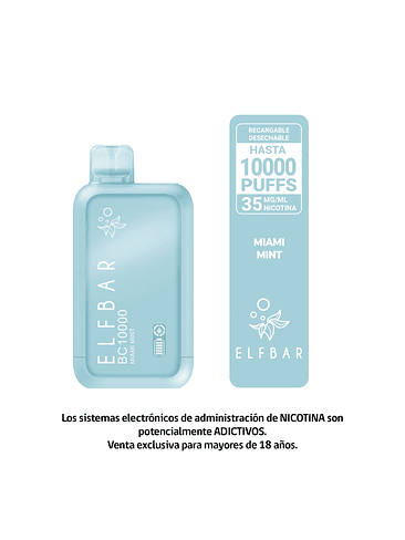 ELFBAR BC10000 MIAMI MINT - VAPE RECARGABLE 10000 PUFFS 1
