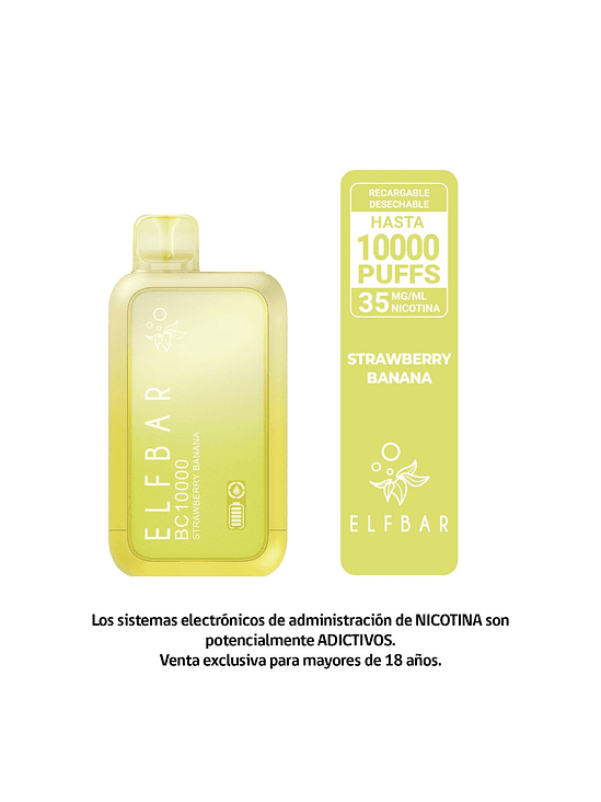 ELFBAR BC10000 STRAWBERRY BANANA - VAPE RECARGABLE 10000 PUFFS 1