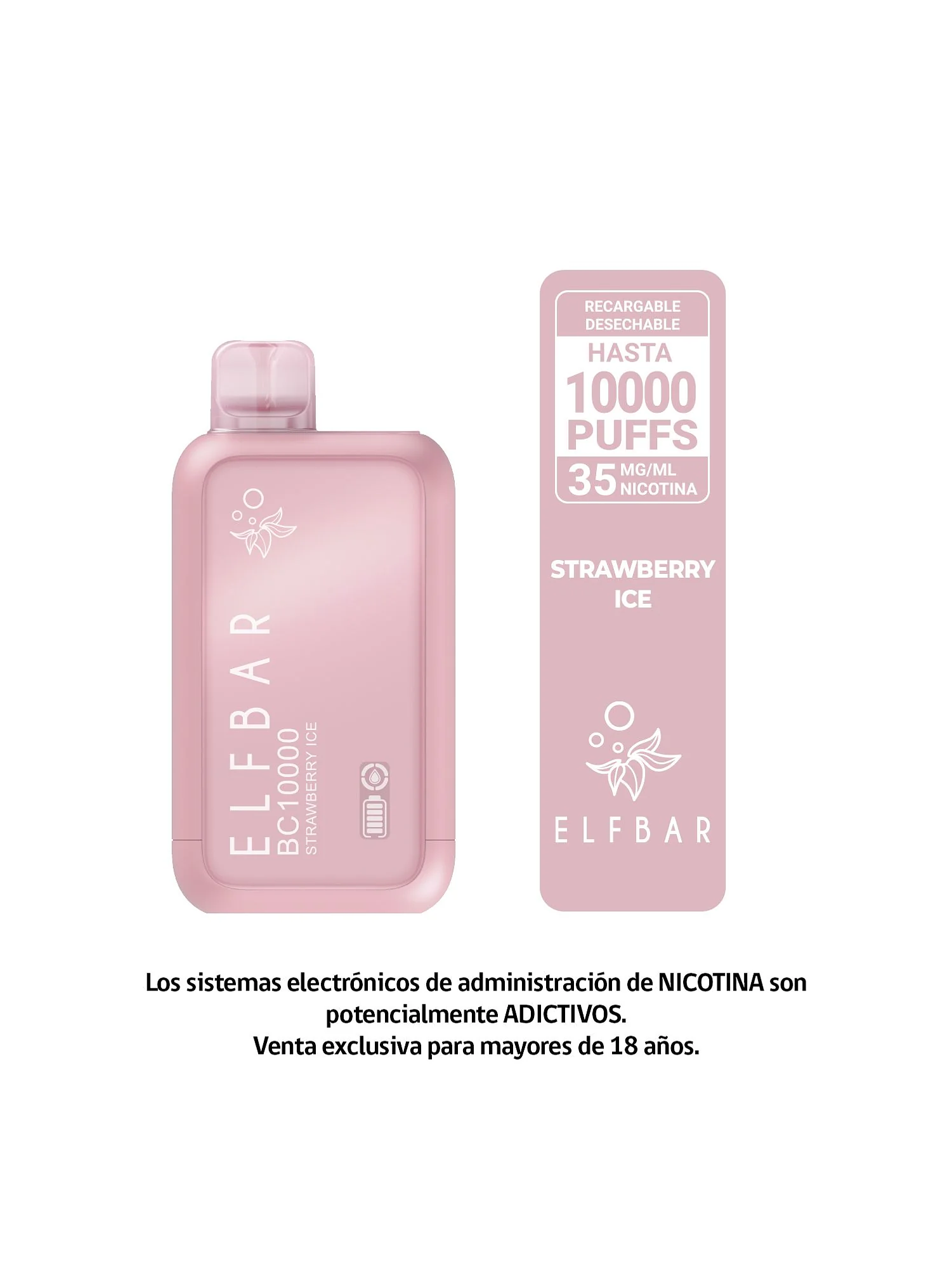 Elfbar Bc10000 Strawberry Ice - Vape Recargable 10000 Puffs 1