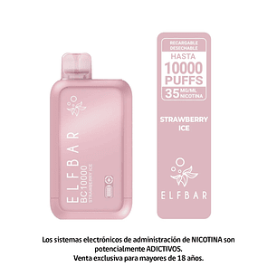 ELFBAR BC10000 STRAWBERRY ICE - VAPE RECARGABLE 10000 PUFFS