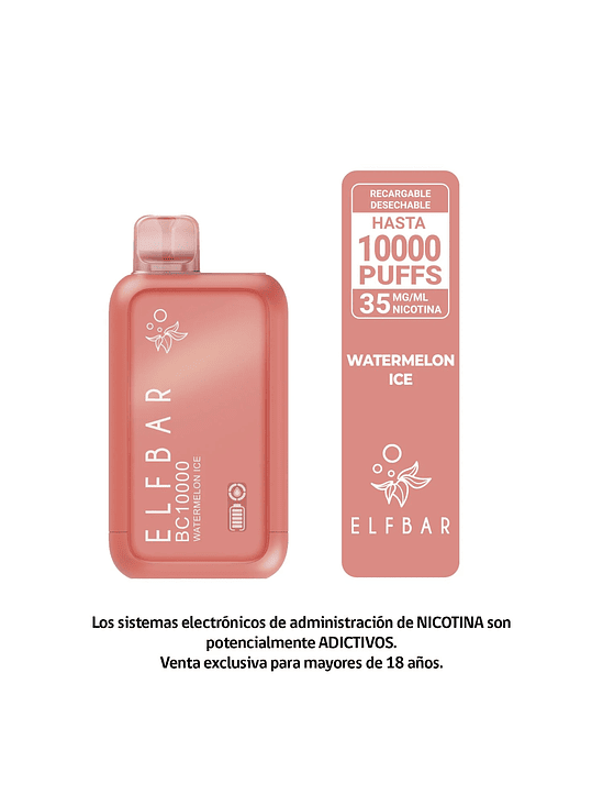 ELFBAR BC10000 WATERMELON ICE - VAPE RECARGABLE 10000 PUFFS 1