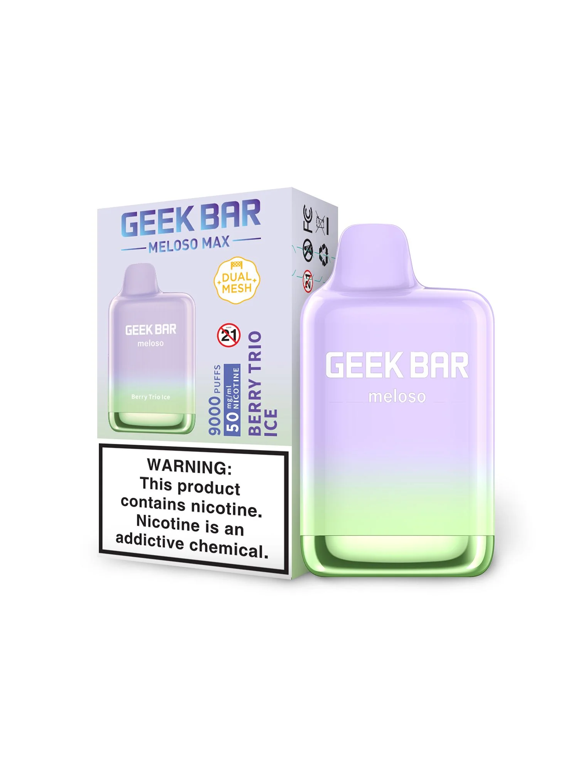 Vaporizador Meloso Max 9000 Berry Trio Ice-Geekbar 1