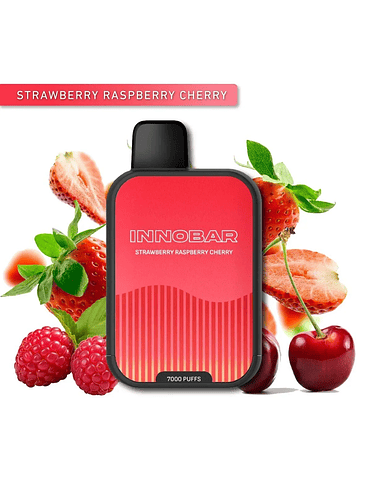 VAPORIZADOR INNOBAR 7000 ZERO STRAWBERRY RASPBERRY CHERRY-INNOBAR 1