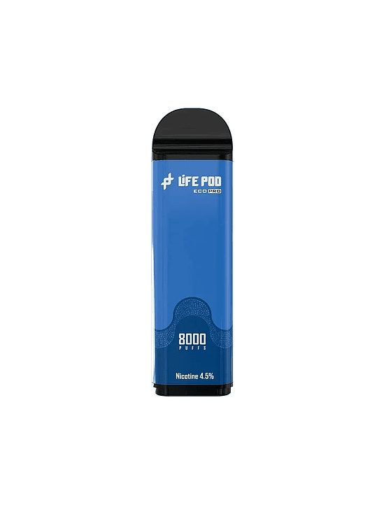RECARGA 8000 PUFF BLUE RAZZ ICE 4.5%-LIFE POD 1