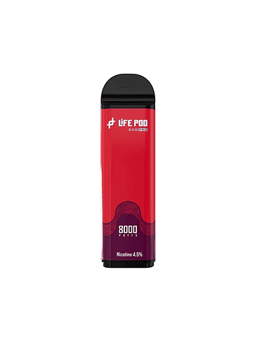 RECARGA 8000 PUFF CHERRY BOMB 4.5%-LIFE POD 1