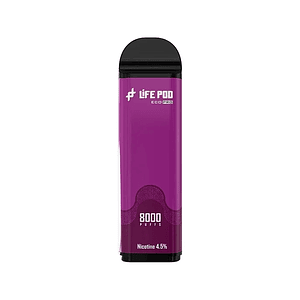 Recarga 8000 Puff Grape Ice 4.5%-Life Pod
