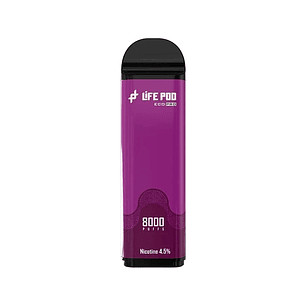 RECARGA 8000 PUFF GRAPE ICE 4.5%-LIFE POD