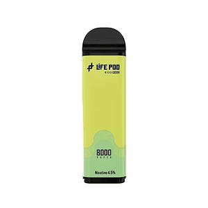 Recarga 8000 Puff Green Grape Ice 4.5%-Life Pod