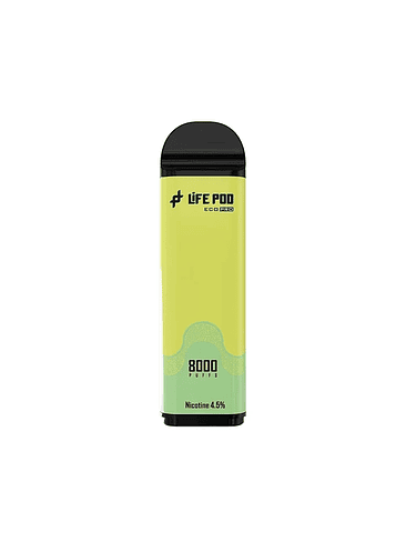 RECARGA 8000 PUFF GREEN GRAPE ICE 4.5%-LIFE POD 1