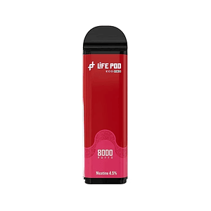 Recarga 8000 Puff Strawberry Ice 4.5%-Life Pod