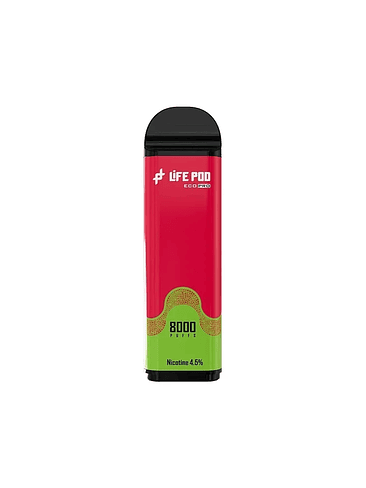 RECARGA 8000 PUFF STRAWBERRY KIWI 4.5%-LIFE POD 1