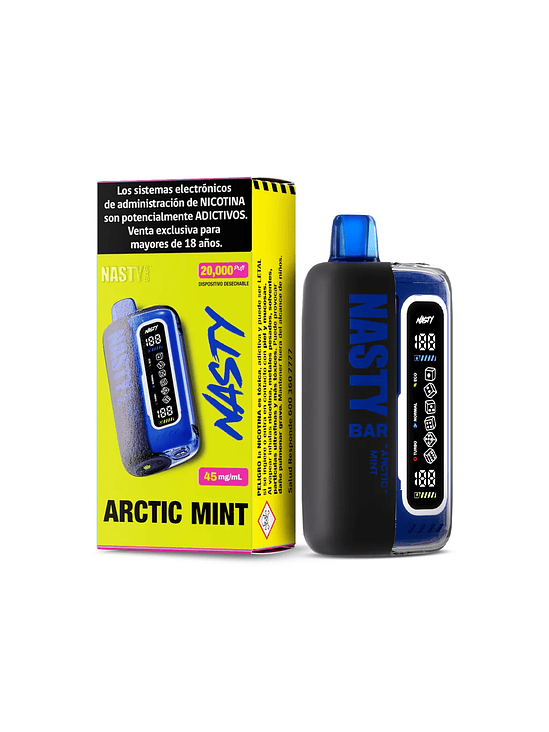 VAPORIZADOR BAR 20000  ARTIC MINT- NASTY 1