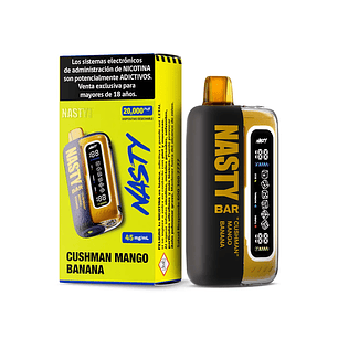 VAPORIZADOR BAR 20000  CUSH MAN BANANA- NASTY