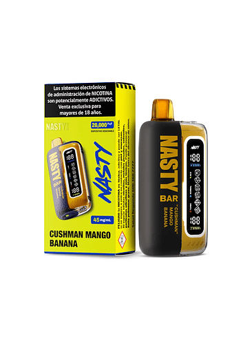 VAPORIZADOR BAR 20000  CUSH MAN BANANA- NASTY 1