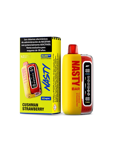 VAPORIZADOR BAR 20000  CUSH MAN STRAWBERRY- NASTY 1
