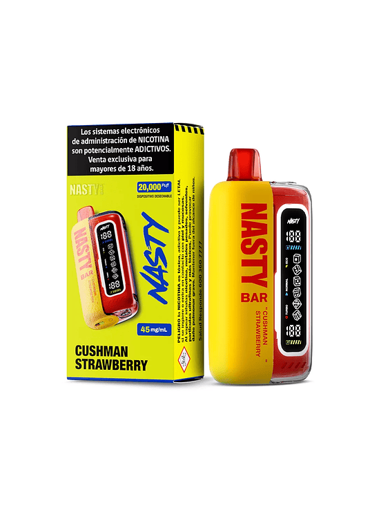 VAPORIZADOR BAR 20000  CUSH MAN STRAWBERRY- NASTY 1