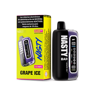 VAPORIZADOR BAR 20000  GRAPE ICE- NASTY