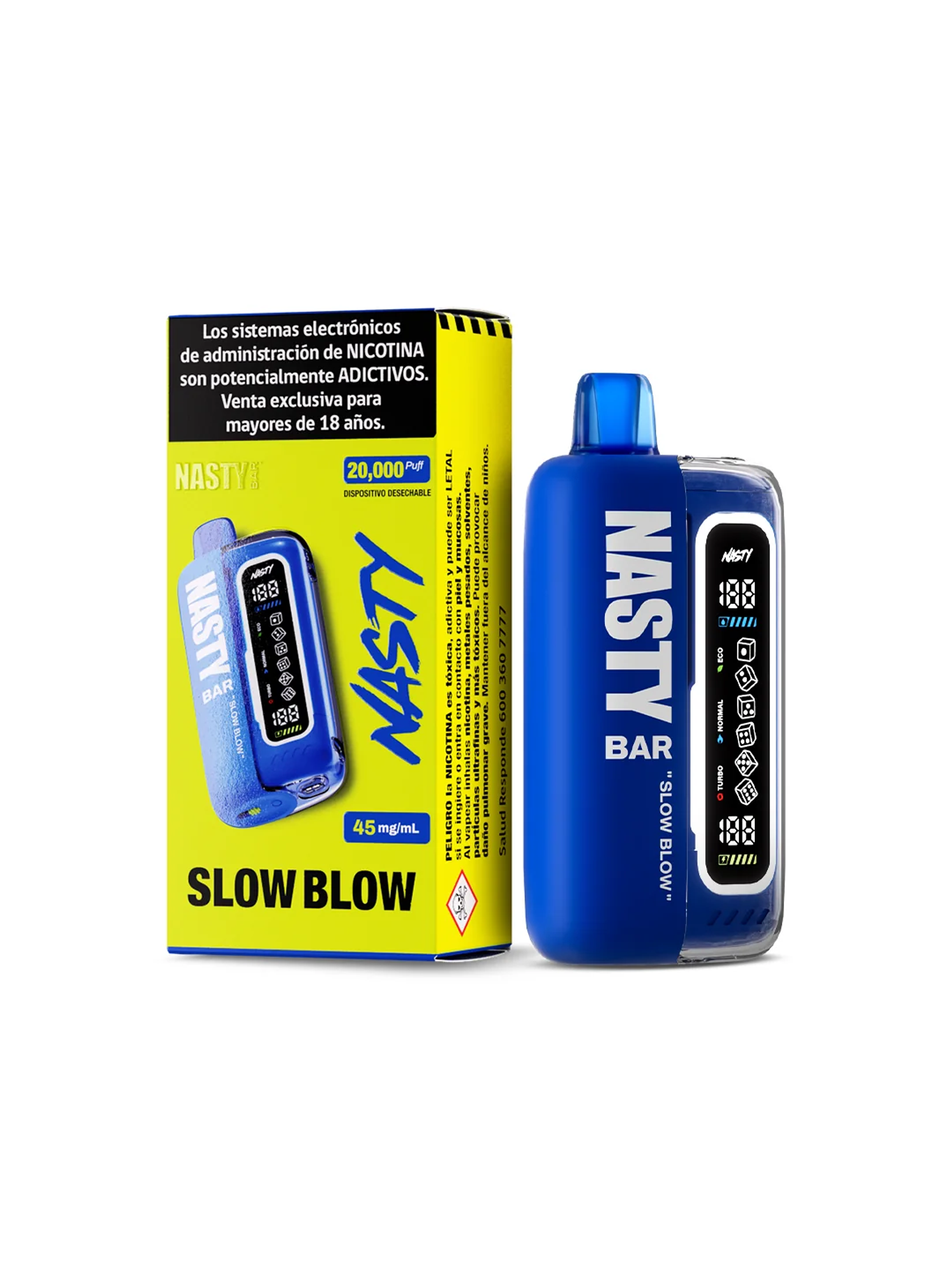 Vaporizador Bar 20000  Slow Blow- Nasty 1