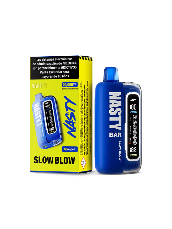VAPORIZADOR BAR 20000  SLOW BLOW- NASTY 1