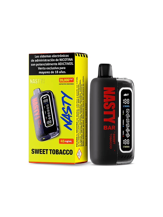 VAPORIZADOR BAR 20000 SWEET TOBACCO - NASTY 1
